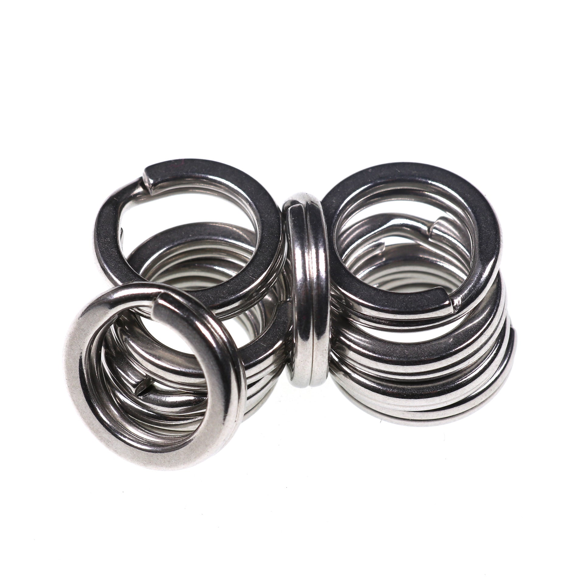 Heavy duty stainless steel clearance split rings