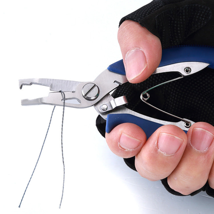 CRAZY SHARK 6Stainless Steel Fishing Pliers Split Ring Braid Cutters  Crimper Hook Remover Saltwater Resistant