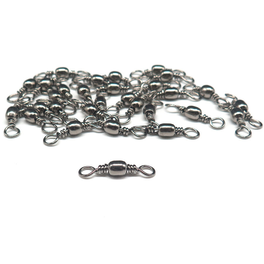 12 Pack Saltwater Fishing Extreme Stainless Steel Barrel Swivels