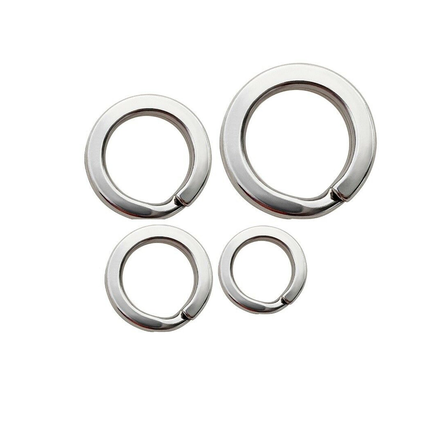 Fishing Split Rings,50 Pack 304 Stainless Steel Double Flat Ring - Yahoo  Shopping